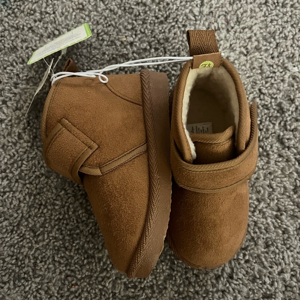 First steps baby slip on strap moccasins size 7 - Picture 3 of 5